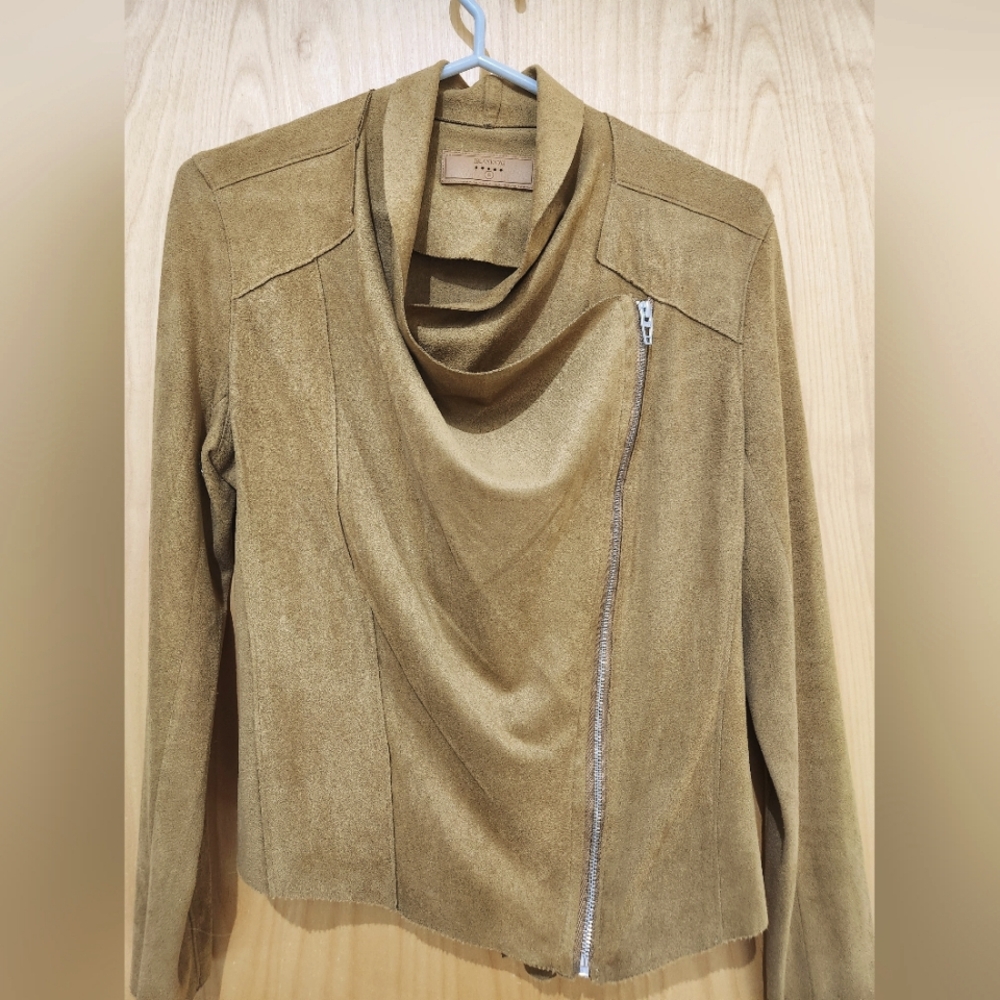 Blank NYC caramel suede jacket